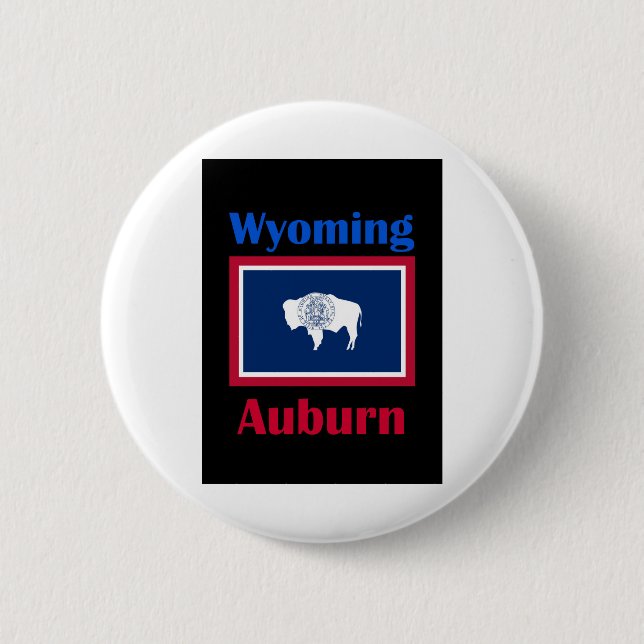 Auburn Wyoming Button (Vorderseite)