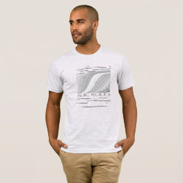 AUC-Regeln, Fisch - grau, benutzerdefinierter Text T-Shirt
