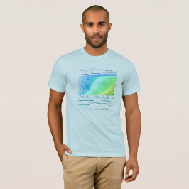 AUC-Regeln, Fisch - grün, benutzerdefinierter Text T-Shirt