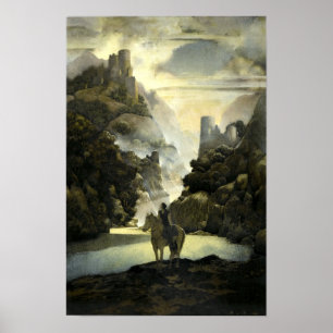 Aucassin sucht Nicolette von Maxfield Parrish Poster