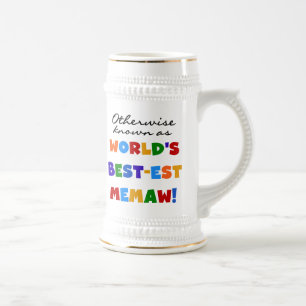 Auch bekannt als Best-est Memaw T-Shirts Bierglas