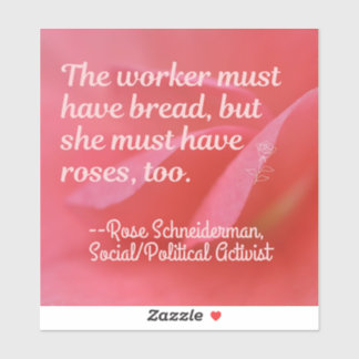 Auch Brot und Rose Aufkleber