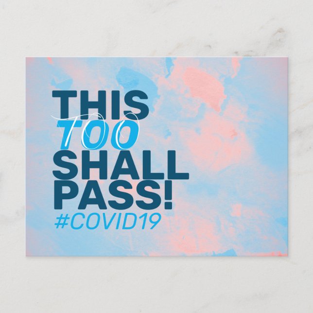 Auch das wird passieren! Covid19 Postkarte (Vorderseite)