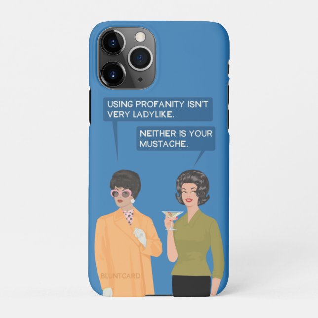 Auch dein Schnurrbart ist nicht... iPhone Hülle (Rückseite)