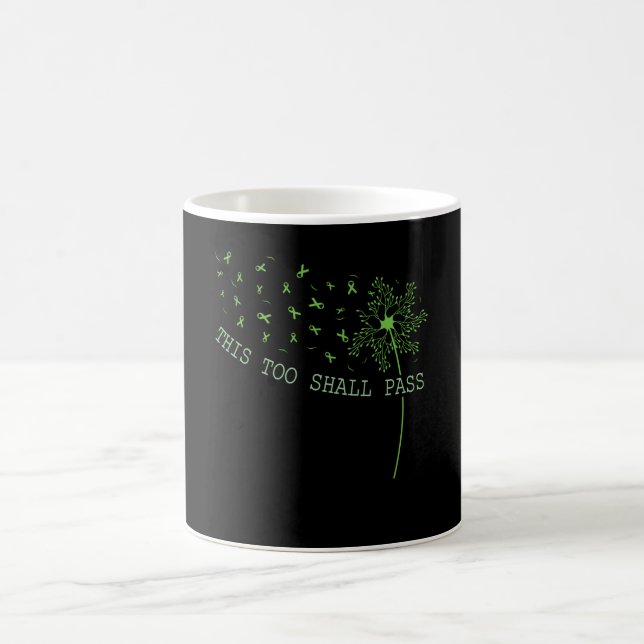 Auch dies soll eine positive psychische Unterstütz Kaffeetasse (Mittel)