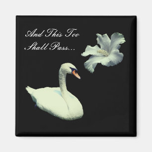 Auch diese Blume sollte Swan Inspiration passieren Magnet