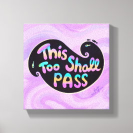 Auch dieses wird passieren Wave Stretched Canvas P Leinwanddruck