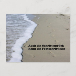 Auch ein Schritt zurück Postkarte
