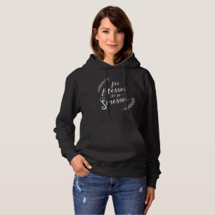 Auch gesegnet, um betonte christliche Typografie Hoodie