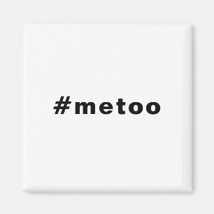 auch ich, #metoo, Stolz Schwarz-weiß Magnet