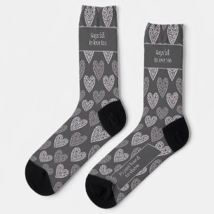 Auch Männer verlieben sich, Dunkelgrau Socken