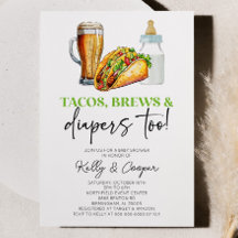 Auch Tacos braut und spuckt! Babyparty