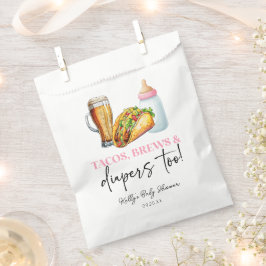 Auch Tacos braut und spuckt! Babyparty Geschenktütchen