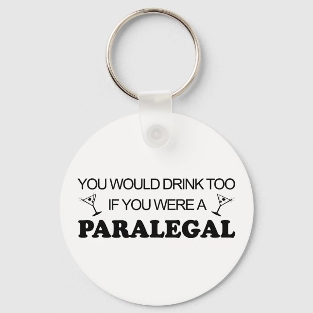 Auch trinken - Paralegal Schlüsselanhänger (Vorderseite)
