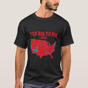 Auch Trump 312 Red Election Map 2024 Wahlplan T-Shirt