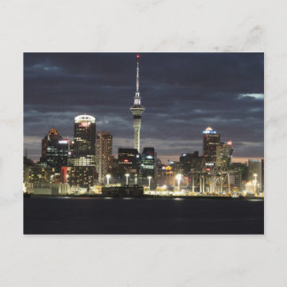 Auckland bei Nacht Postkarte