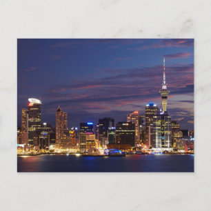 Auckland City Skyline Postkarte