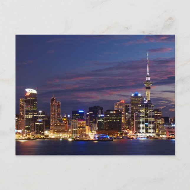 Auckland City Skyline Postkarte (Vorderseite)
