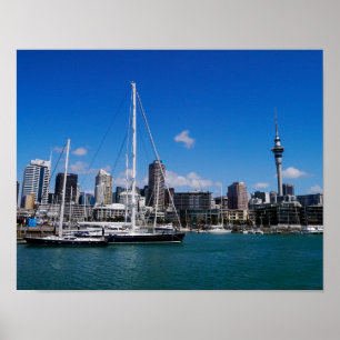 Auckland-Hafen, Neuseeland - Plakat