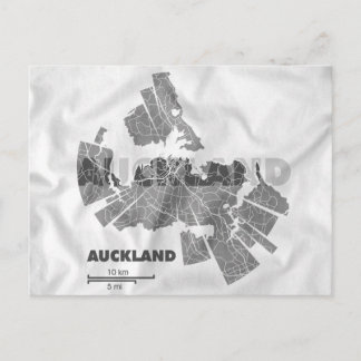 Auckland Karte Postkarte