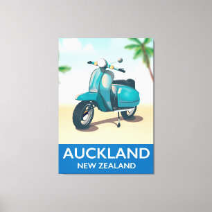 Auckland neues Zealand-Reiseplakat Leinwanddruck