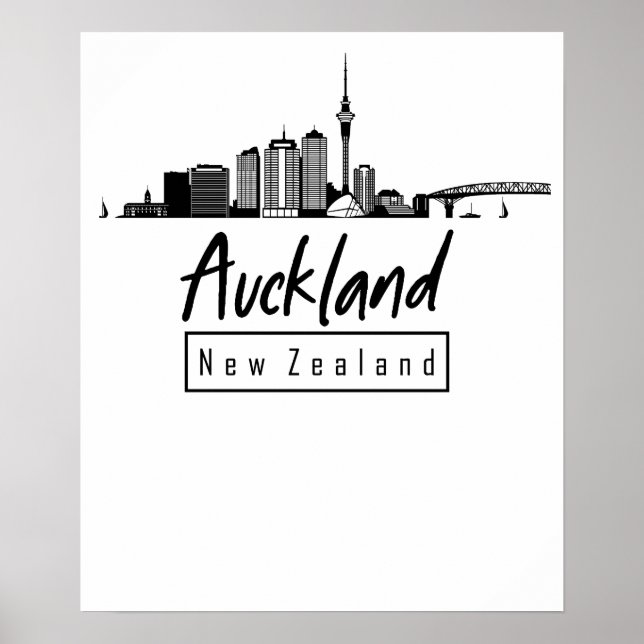 Auckland, Neuseeland Poster (Vorne)