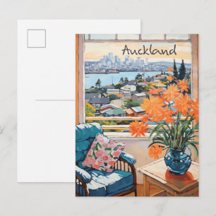 Auckland Neuseeland Reise Stadt Ästhetik Postkarte
