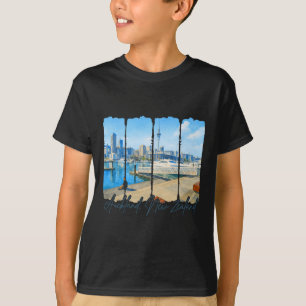 Auckland Neuseeland Reisepinselstrich Aucklan T-Shirt