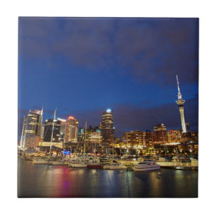 Auckland Night Skyline Fliese