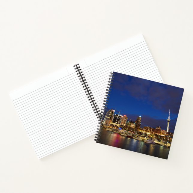 Auckland Night Skyline Notizbuch (Innenseite)