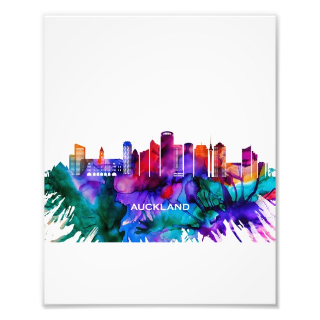 Auckland Skyline Fotodruck (Vorne)
