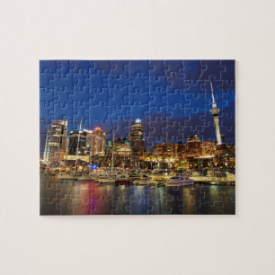 Aucklands nächtliche Skyline