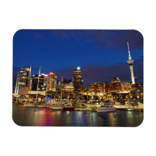 Aucklands nächtliche Skyline Magnet