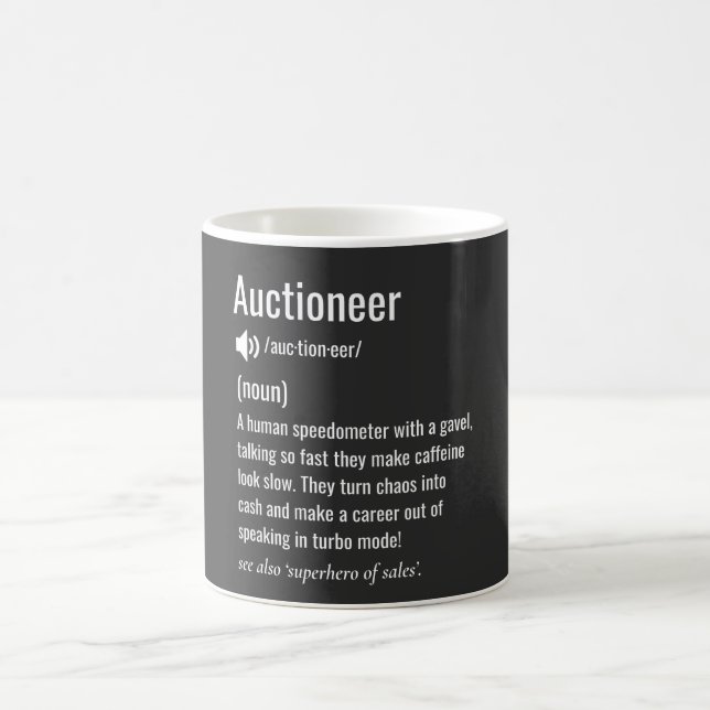 Auctioneer Appreciation Real Estate Kaffeetasse (Mittel)