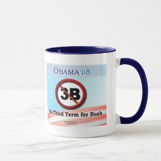 Aucun 3B, tasse bleue de poignée