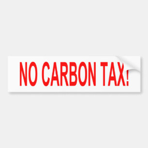 Aucun autocollant d'impôts de carbone