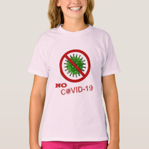 AUCUN COVID   NON au T-shirt d'art Word COVID-19