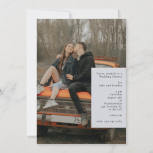 Aucun défaut Wedding shower photo Invitation