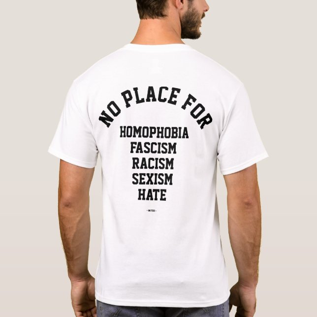 Aucun endroit pour le T-shirt de haine (Dos)