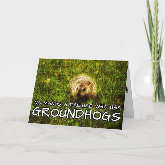 Aucun homme n'a de carte Groundhows (Devant)
