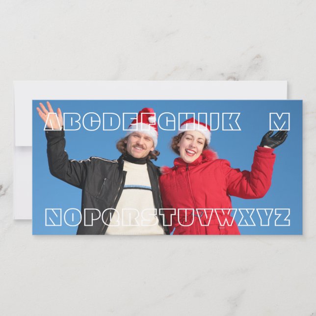 "Aucun L" carte de Noël faite sur commande de (Devant)