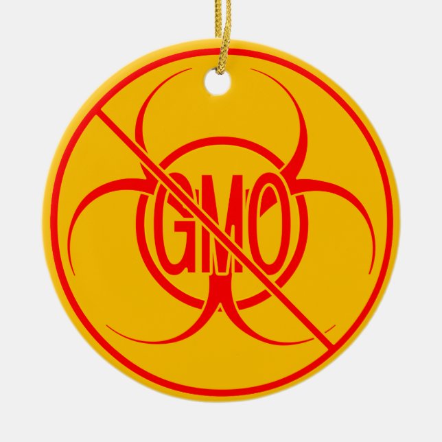 Aucun OGM Ornement Biodanger OGM Avertissement Déc (Devant)