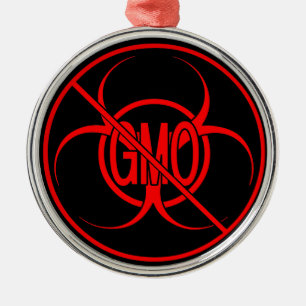 Aucun OGM Ornement Biodanger OGM Avertissement Déc