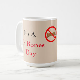 Aucun os Mug de café illustrée