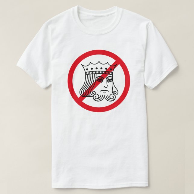AUCUN ROI - Manifestation de Trump - T-shirt (Design devant)