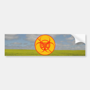 Aucun Sticker pare-chocs OGM Biodanger NO Sticker 