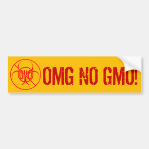 Aucun Sticker pare-chocs OGM Biodanger NO Sticker 