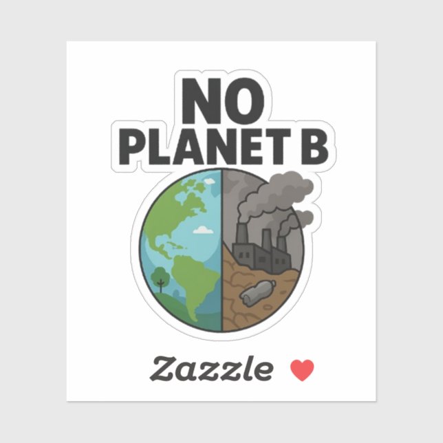 Aucun Sticker Planète B pour les campagnes de sens (Feuille)