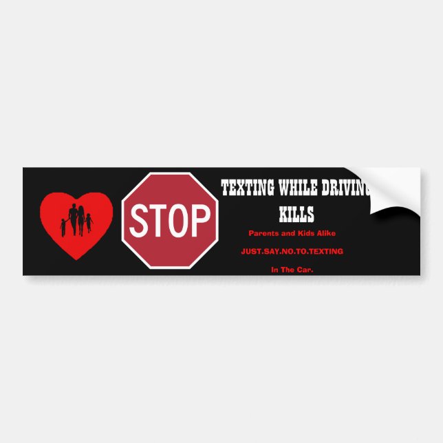 Aucun Sticker pour pare-chocs textuel et conducteu (Devant)