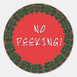 AUCUN Stickers cadeau de Noël PEEKING de Scare bab